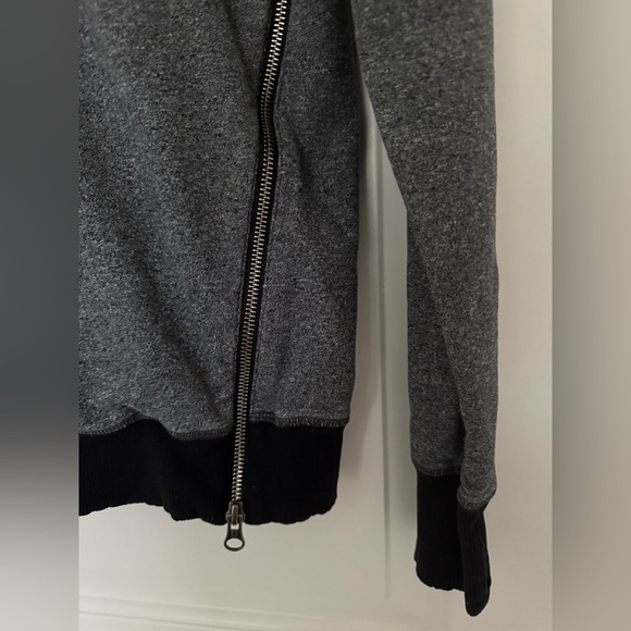 Lululemon Om & Roam Pullover Hoodie Heathered Black Side Zip Athleisure 4 - Picture 3 of 6